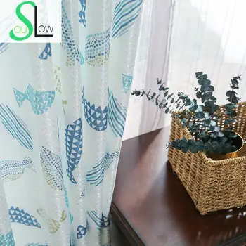 Slow Soul Fish Red Blue modern Simple Printed Curtain Cartoon Children Housing Curtains For Living Room Bedroom Dormitorio
Slow Soul Fish Red Blue modern Simple Printed Curtain Cartoon Children Housing Curtains For Living Room Bedroom Dormitorio