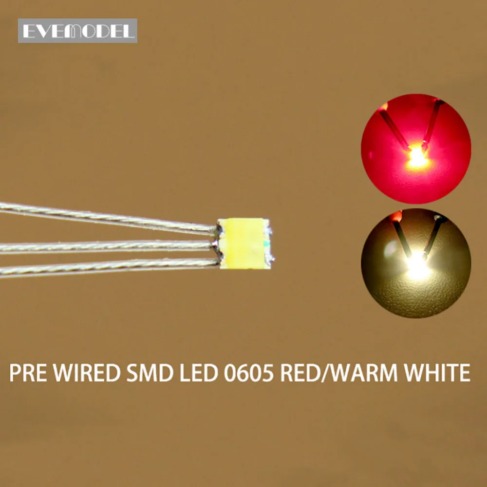 DT0605RWM 20pcs Pre-soldered litz wired Bi-color RED/WARM WHITE SMD Led 0605 NEW
DT0605RWM 20pcs Pre-soldered litz wired Bi-color RED/WARM WHITE SMD Led 0605 NEW