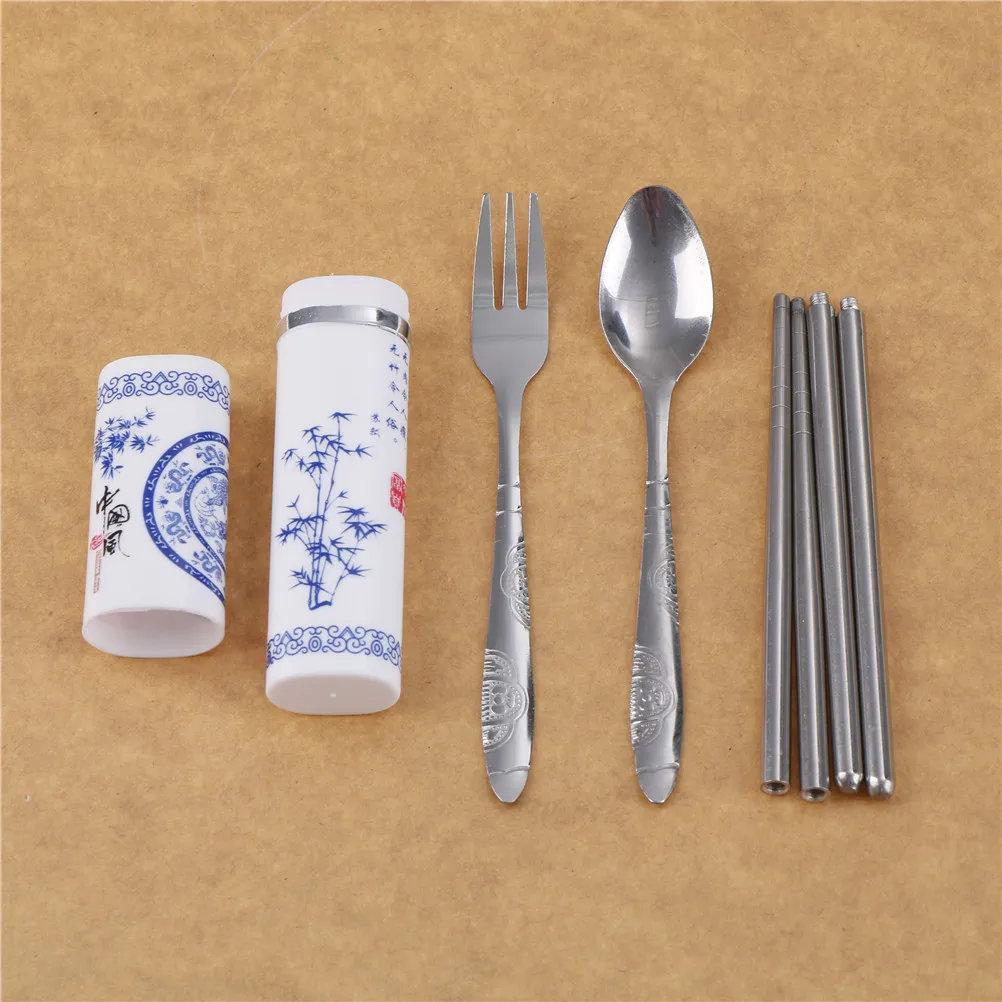 4 Pcs/lot Portable box case Picnic with Chinese Style box New Fork set Travel camping Stainless Steel Cutlery
4 Pcs/lot Portable box case Picnic with Chinese Style box New Fork set Travel camping Stainless Steel Cutlery