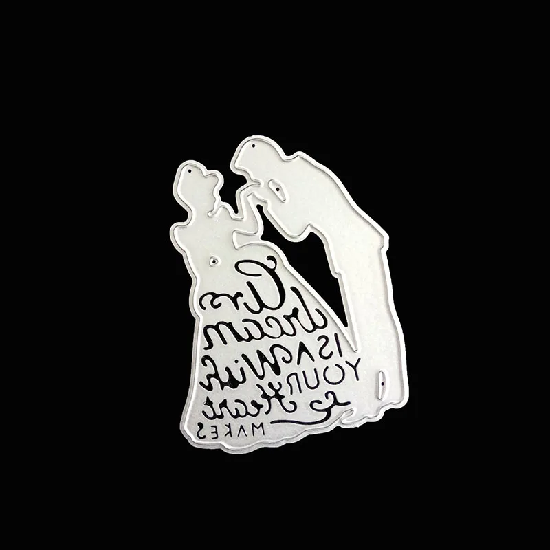 Bride Groom Wedding Metal Cutting Dies Stencils For DIY Scrapbooking Card Paper Photo Album Embossing Decor Craft Special Gifts2
