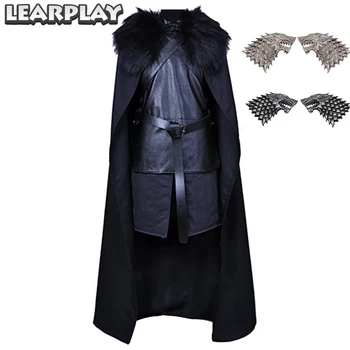 Game Of Thrones Jon Snow Nights Watch Cosplay Costume Song of Ice and Fire Knight Clothing Black Vest Outfit Halloween Men Suits
Game Of Thrones Jon Snow Nights Watch Cosplay Costume Song of Ice and Fire Knight Clothing Black Vest Outfit Halloween Men Suits