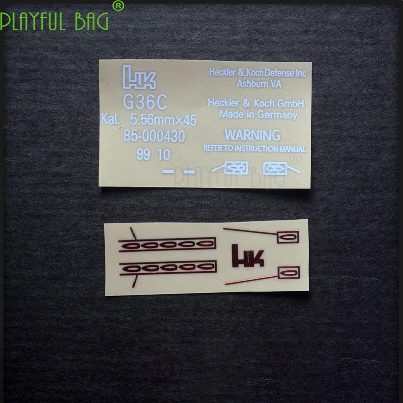 G36C Metal waterproof DIY sticker new Will HK 416Jinming SCAR for M4 8 generation electric series toy water bomb gun Ak74U L51
G36C Metal waterproof DIY sticker new Will HK 416Jinming SCAR for M4 8 generation electric series toy water bomb gun Ak74U L51
