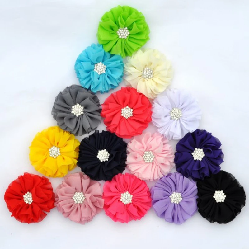 10pcs/lot 6.5cm 15colors Hair Clips Fluffy Ballerina Chiffon Flowers+Rhinestone Button Artificial Fabric Flowers For Headband
10pcs/lot 6.5cm 15colors Hair Clips Fluffy Ballerina Chiffon Flowers+Rhinestone Button Artificial Fabric Flowers For Headband