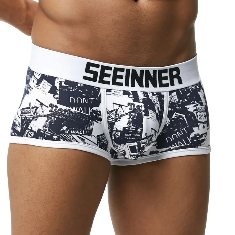 Men Underwear Brand Breathable Boxer shorts Printed Underpants Cotton Male Panties U convex pouch Sexy Cueca Soft Gay Pants
Men Underwear Brand Breathable Boxer shorts Printed Underpants Cotton Male Panties U convex pouch Sexy Cueca Soft Gay Pants