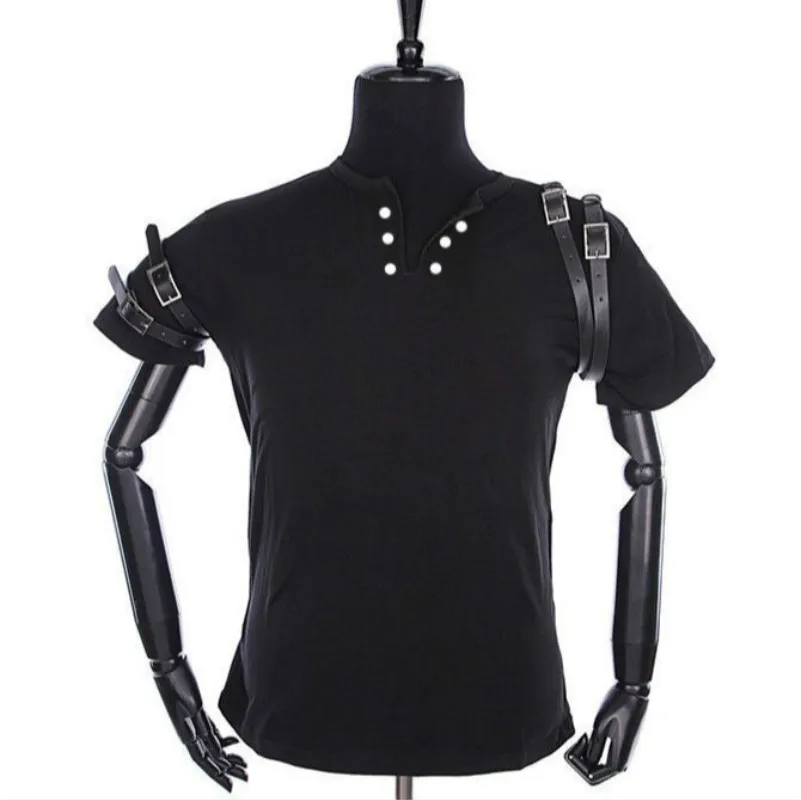 Punk Rock Streetwear Motorcycle MJ Michael Jackson Costume Classic BAD Black T-shirt and Belt
Punk Rock Streetwear Motorcycle MJ Michael Jackson Costume Classic BAD Black T-shirt and Belt
