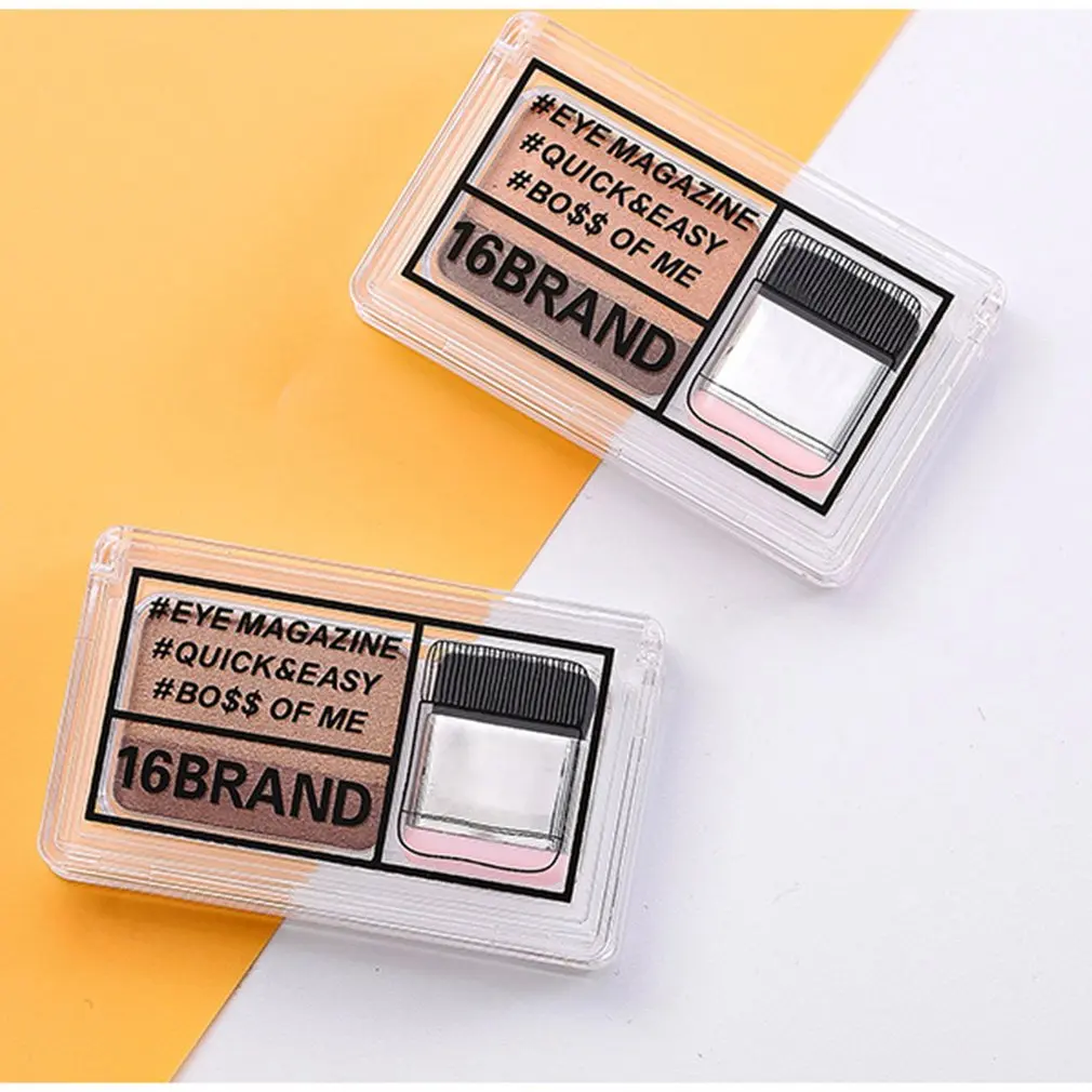 Women Girl Beginner Lazy Two-color Eyeshadow Quick Eye Makeup Waterproof Color Fixing Longwear Eyeshadow Beauty Makeup
Women Girl Beginner Lazy Two-color Eyeshadow Quick Eye Makeup Waterproof Color Fixing Longwear Eyeshadow Beauty Makeup