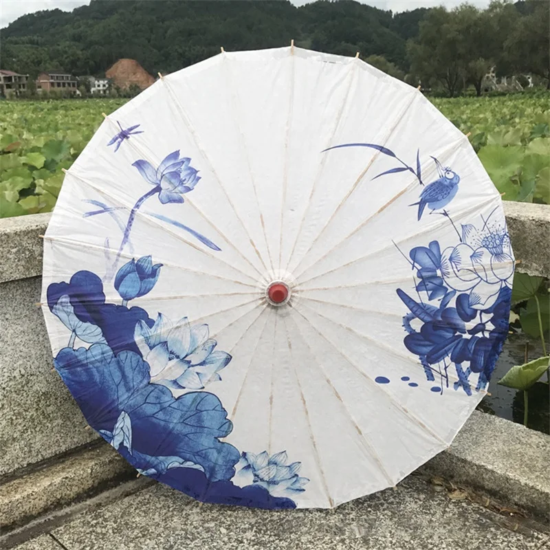oein Olied Paper Umbrella Rain Women Craft Blue Ink Painting Handmade Long handle Bamboo Chinese Umbrella Japanese Retro
oein Olied Paper Umbrella Rain Women Craft Blue Ink Painting Handmade Long handle Bamboo Chinese Umbrella Japanese Retro