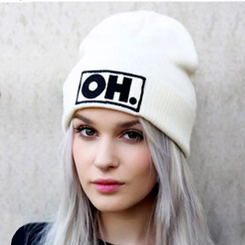 2018 New Women Knitted Hats for Girls Cap Fashion women's Autumn Winter Hats for female Men Casual Unisex Skullies Beanie