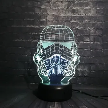 New Star War White Knight Figure 3D Mixed Night Light 7 Color Change LED Bulb Lamp USB Touch Table Decor Kid Gifts
New Star War White Knight Figure 3D Mixed Night Light 7 Color Change LED Bulb Lamp USB Touch Table Decor Kid Gifts