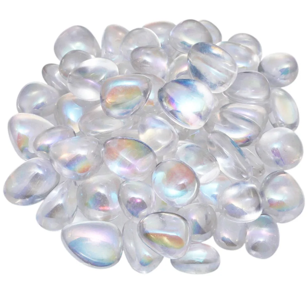 TUMBEELLUWA 1lb (460g) Angel Aura Quartz Titanium Coated Crystal Tumbled Polished Stones for Wicca Reiki Energy Healing
TUMBEELLUWA 1lb (460g) Angel Aura Quartz Titanium Coated Crystal Tumbled Polished Stones for Wicca Reiki Energy Healing