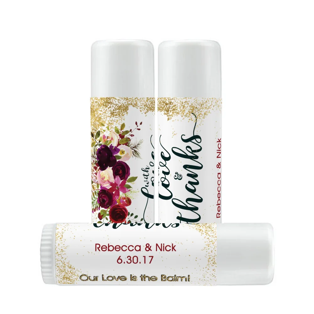 50 Pieces, Custom Personalized, Wedding, Favors Gift Labels, Lip Balm Labels- With Love Thanks labels! Just Labels, No Lip Balm
50 Pieces, Custom Personalized, Wedding, Favors Gift Labels, Lip Balm Labels- With Love Thanks labels! Just Labels, No Lip Balm