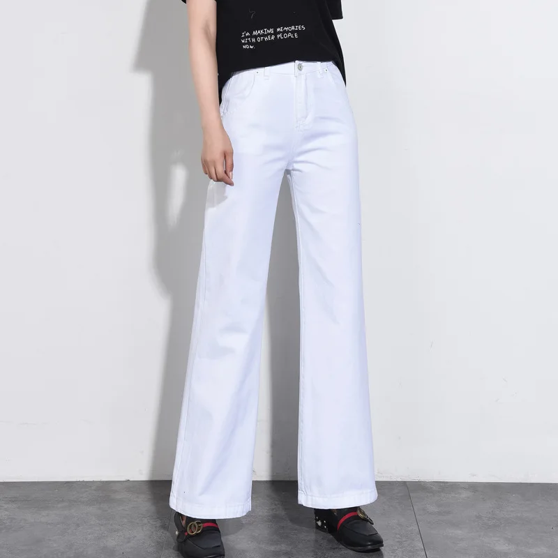 Free Shipping 2018 Promotion Women's Spring Autumn New Boot Cut Jeans Color White High Waist Wide Leg Pants Flares Trousers
Free Shipping 2018 Promotion Women's Spring Autumn New Boot Cut Jeans Color White High Waist Wide Leg Pants Flares Trousers
