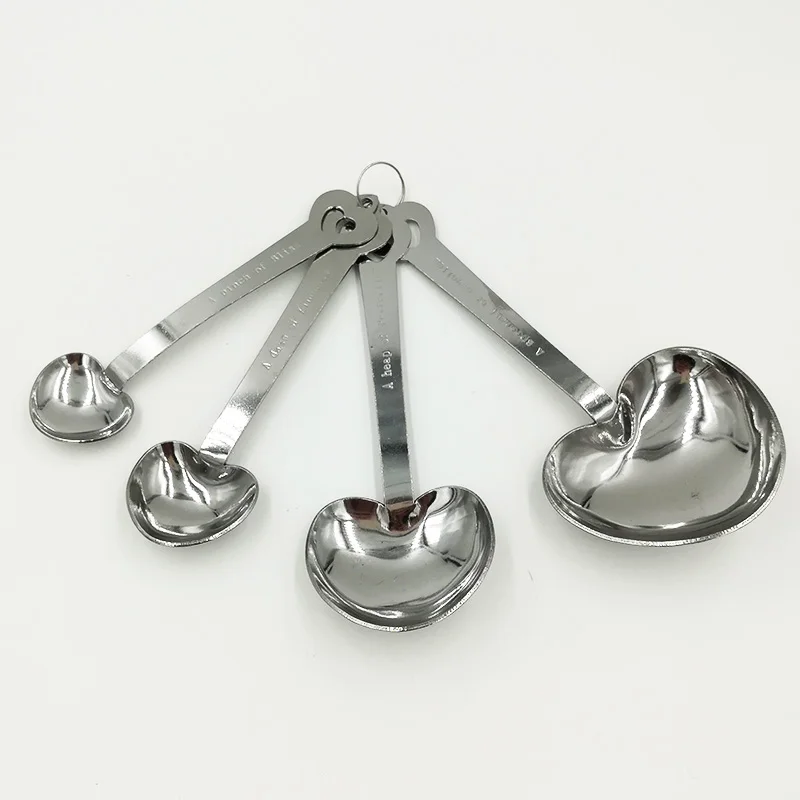 Practical 4 in1 Measuring Spoons Heart Shaped Stainless Steel Coffee Tea Coffee Tool
Practical 4 in1 Measuring Spoons Heart Shaped Stainless Steel Coffee Tea Coffee Tool