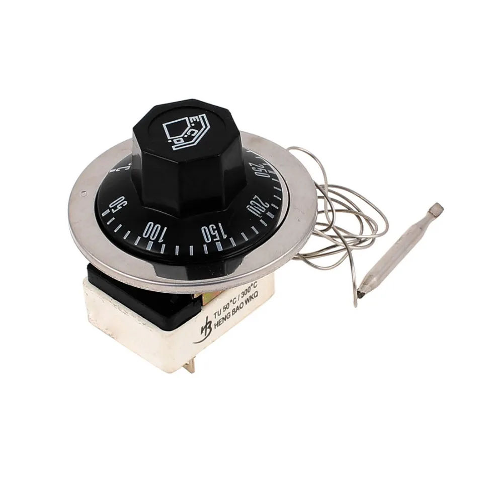 Uxcell AC 250V 16A 50-300Celsius Degree Dial Rotary Knob Thermostat Temperature Control Switch 68mm x 60mm For Electric Oven 
Uxcell AC 250V 16A 50-300Celsius Degree Dial Rotary Knob Thermostat Temperature Control Switch 68mm x 60mm For Electric Oven