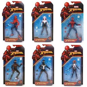 17CM Spider-Man Spider-Woman Gwen Figurine Dolls Movable Joint Toys PVC Action Figure Collectible Model Toy Kids Gift 
17CM Spider-Man Spider-Woman Gwen Figurine Dolls Movable Joint Toys PVC Action Figure Collectible Model Toy Kids Gift