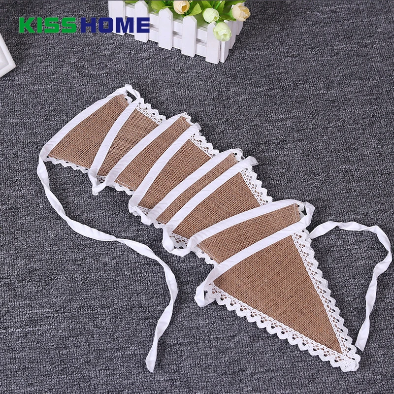 1 string Natural Burlap Pennant Banner with Cotton Trimming Natural color Jute Bunting Flags Decoration Event Party Supplies
1 string Natural Burlap Pennant Banner with Cotton Trimming Natural color Jute Bunting Flags Decoration Event Party Supplies