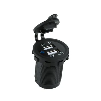 Automobile Car Motorcycle Dual USB Socket Charger Power Adapter Outlet DC 5V 2.1A Power Charger for Truck ATV Boat Mobile Phone
Automobile Car Motorcycle Dual USB Socket Charger Power Adapter Outlet DC 5V 2.1A Power Charger for Truck ATV Boat Mobile Phone