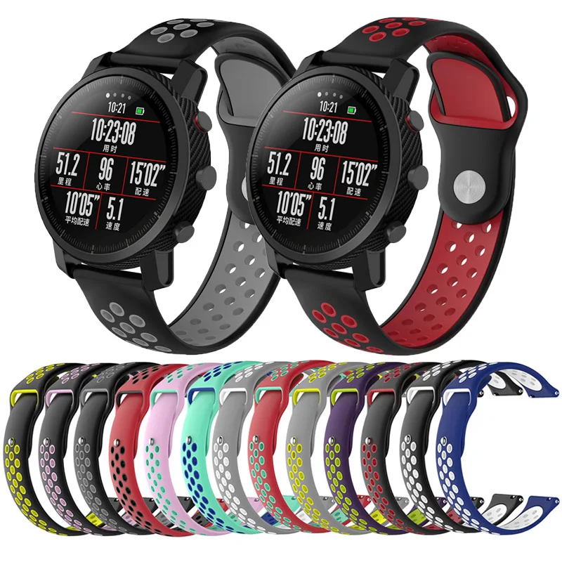 Silicone Sport Watch Band for Original Xiaomi Huami Amazfit Stratos 2 2S Smart Watch Bracelet Strap for Samsung gear s3 Belt
Silicone Sport Watch Band for Original Xiaomi Huami Amazfit Stratos 2 2S Smart Watch Bracelet Strap for Samsung gear s3 Belt