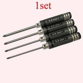 1Set 3.5/4.0/5.0/5.8mm Phillips Screwdriver Cross Screw Driver Repair Tool Screwdrivers for RC Helicopter/Car Model Parts
1Set 3.5/4.0/5.0/5.8mm Phillips Screwdriver Cross Screw Driver Repair Tool Screwdrivers for RC Helicopter/Car Model Parts
