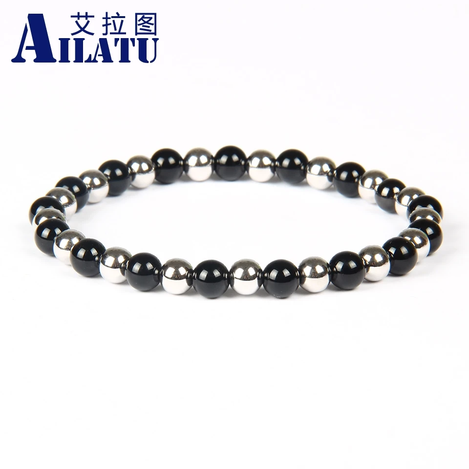 Ailatu Fashion 6mm Stone and Copper Beads Women and Men's Elastic Bead Jewelry Masculinas Pulseras Hombre Bracciali
Ailatu Fashion 6mm Stone and Copper Beads Women and Men's Elastic Bead Jewelry Masculinas Pulseras Hombre Bracciali