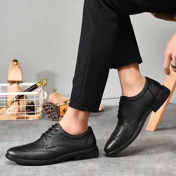 Rommedal latest style genuine leather brogue shoes men comfortable suitable for businessman black brown formal shoes ventilate
Rommedal latest style genuine leather brogue shoes men comfortable suitable for businessman black brown formal shoes ventilate