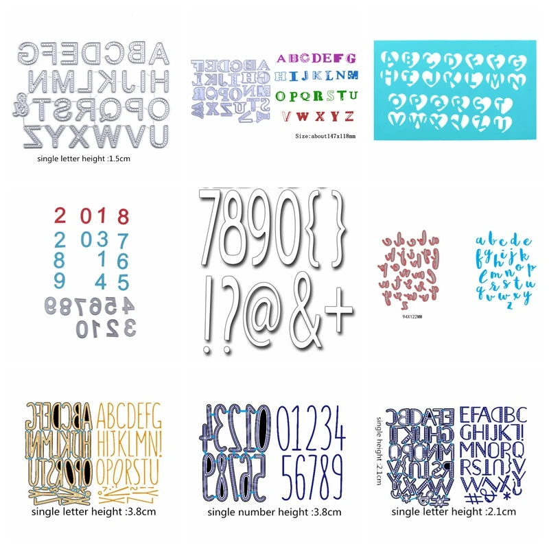 Mixed Alphabet Number Metal Cutting Dies Stencils For DIY Scrapbooking Decorative Embossing Suit Paper Card Die Cutting Template
Mixed Alphabet Number Metal Cutting Dies Stencils For DIY Scrapbooking Decorative Embossing Suit Paper Card Die Cutting Template