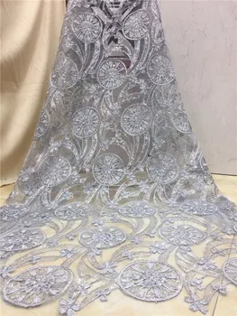 Sequins Lace Fabric 2019 High Quality African Evening Dress Fabrics New Nigeria Sequined Embroidered Mesh Net Lace Fabric gray
Sequins Lace Fabric 2019 High Quality African Evening Dress Fabrics New Nigeria Sequined Embroidered Mesh Net Lace Fabric gray