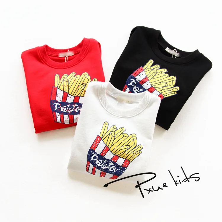 New arrive kids fashion Cartoon fries printed hoodies boys girls Spring Autumn thin sweatshirts jogger sportwear 2-7Years
New arrive kids fashion Cartoon fries printed hoodies boys girls Spring Autumn thin sweatshirts jogger sportwear 2-7Years