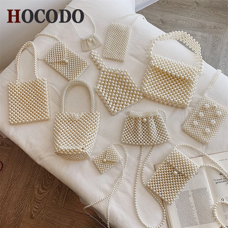 HOCODO Pearl Handmade Beaded Luxury Handbag Women Mini Party Evening Bag Bridal Clutch Purse Phone Bag Acrylic Bead Shoulder Bag
HOCODO Pearl Handmade Beaded Luxury Handbag Women Mini Party Evening Bag Bridal Clutch Purse Phone Bag Acrylic Bead Shoulder Bag