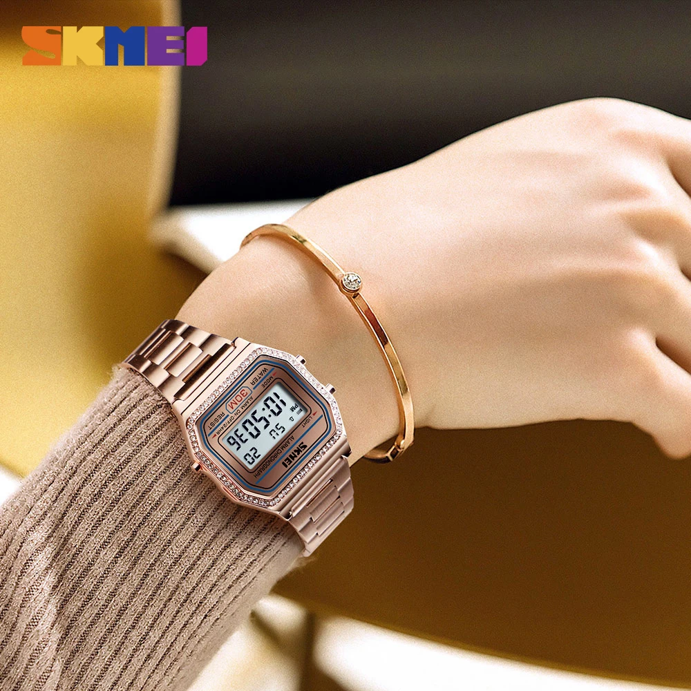 2019 Waterproof Stainless Steel Band Digital Wrist Watch Women Ladies Wirstwatch Leisure Week Date Display El Light Woman Watch
2019 Waterproof Stainless Steel Band Digital Wrist Watch Women Ladies Wirstwatch Leisure Week Date Display El Light Woman Watch