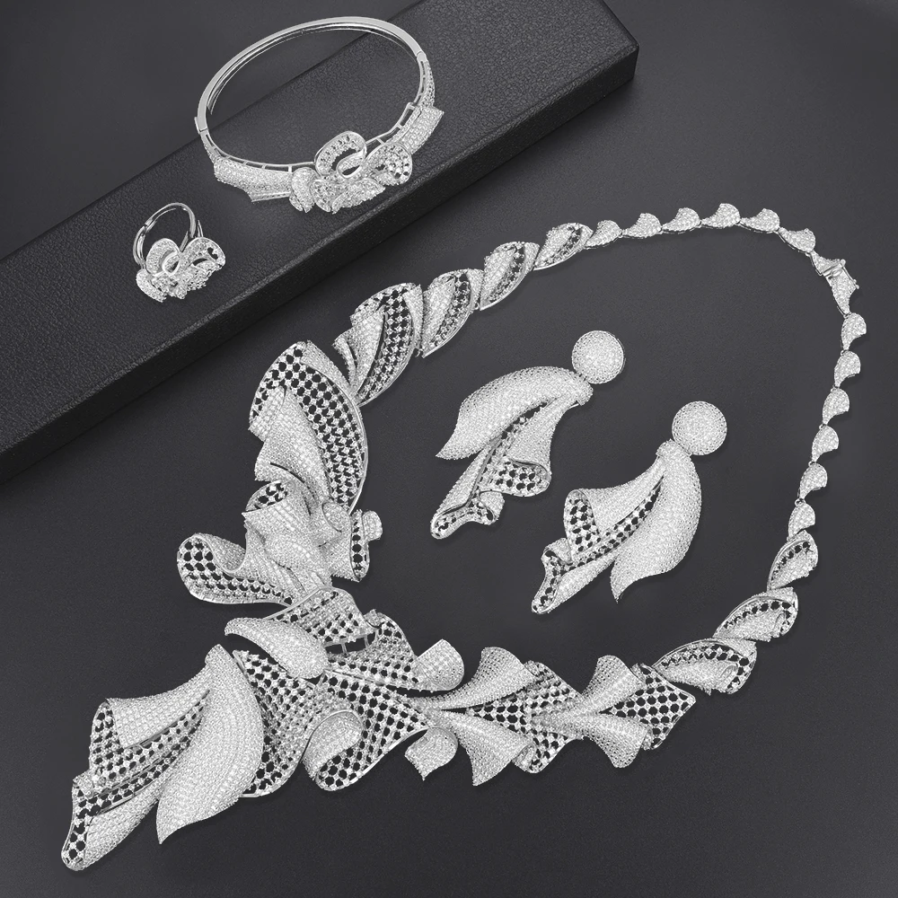 missvikki Sterling Silver Jewelry Set New Christmas Gifts Bold Bride Wedding Jewelry Big New Arabic Dubai Fashion Women Party
missvikki Sterling Silver Jewelry Set New Christmas Gifts Bold Bride Wedding Jewelry Big New Arabic Dubai Fashion Women Party
