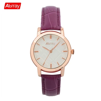 Abrray Watch Women Wristwatch Casual Fashion Female Purple Genuine Leather Watch Luxury Brand Quartz Watch for Girl Clock
Abrray Watch Women Wristwatch Casual Fashion Female Purple Genuine Leather Watch Luxury Brand Quartz Watch for Girl Clock