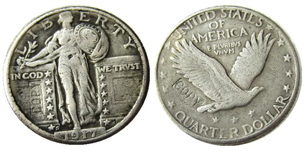 US 1917S Standing Liberty Quarter Copy Decorative Coin