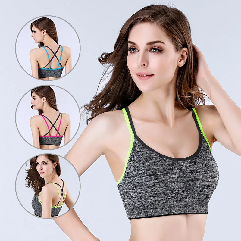 Matching Colors Cross Strap Seamless Running Bra Underwear Breathable Quick-Drying Vest Ftness Short Top Bra Sportswear
Matching Colors Cross Strap Seamless Running Bra Underwear Breathable Quick-Drying Vest Ftness Short Top Bra Sportswear