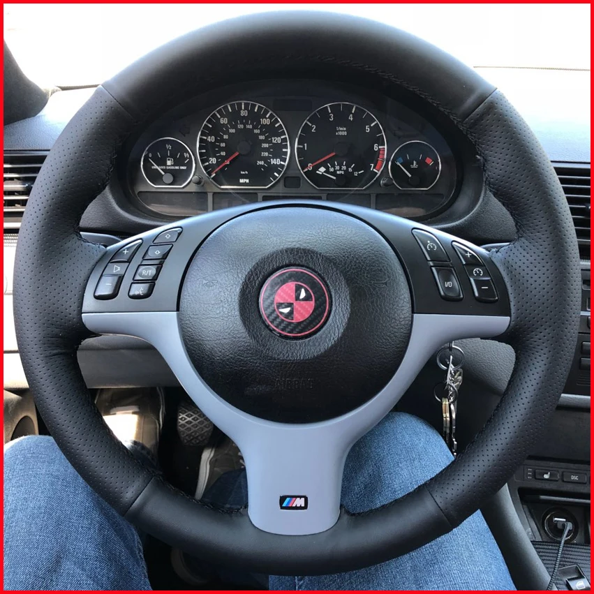 MEWANT for BMW E46 E39 330i 540i 525i 530i 330Ci M3 2001-2003 Black Artificial Leather Car Steering Wheel Cover Accessories
MEWANT for BMW E46 E39 330i 540i 525i 530i 330Ci M3 2001-2003 Black Artificial Leather Car Steering Wheel Cover Accessories