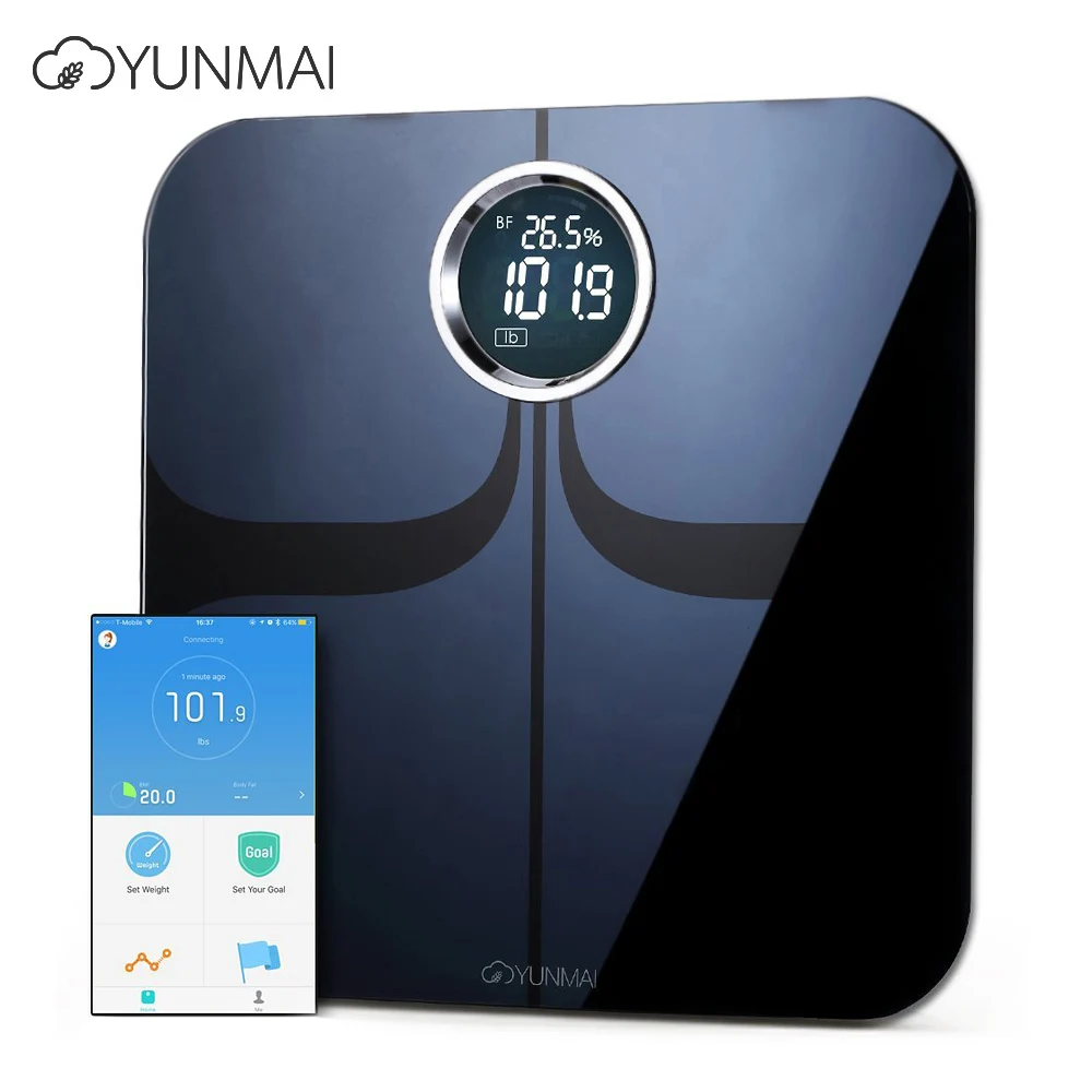 YUNMAI Premium M1301 Smart Body Fat Scale Bluetooth 4 0 приложение контроль композиции тела монитор