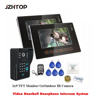 9"Video Intercom Doorphone, Remote Unlock, HD IR Night Vision Camera ,LCD Monitor,Home Security Door Bell Doorphone
9"Video Intercom Doorphone, Remote Unlock, HD IR Night Vision Camera ,LCD Monitor,Home Security Door Bell Doorphone