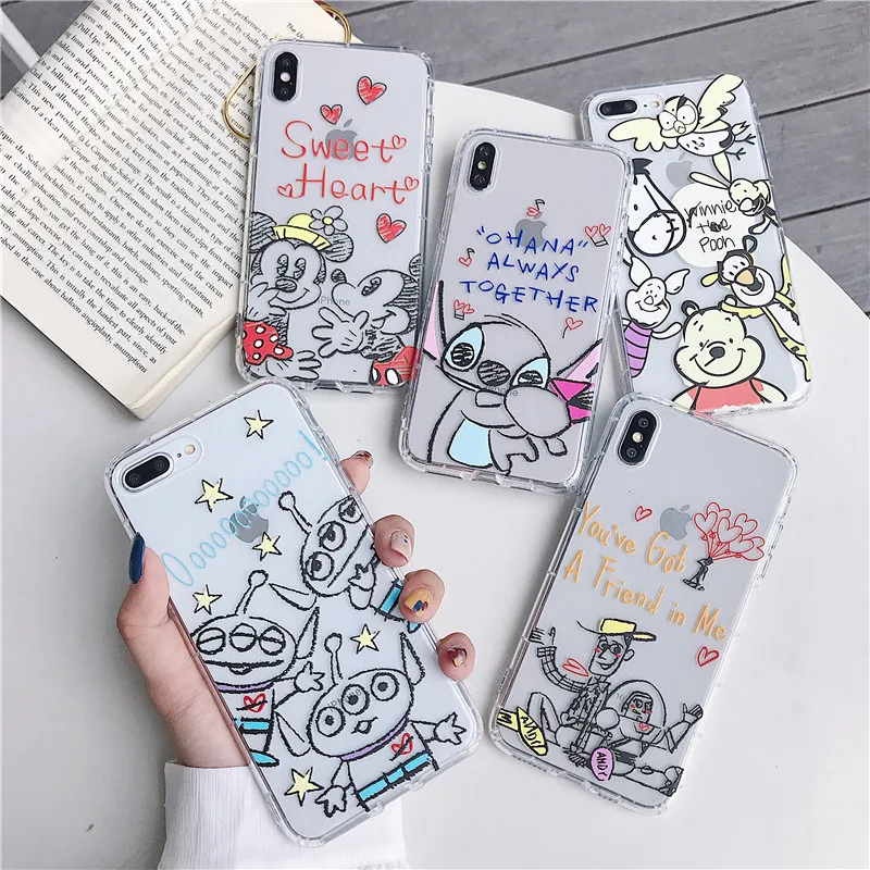 Cartoon Stitch Phone Cases For iPhone 6 S 6S 7 8 Plus X Case Silicone Soft TPU Cartoon winnie Case For iPhone XS MAX XR
Cartoon Stitch Phone Cases For iPhone 6 S 6S 7 8 Plus X Case Silicone Soft TPU Cartoon winnie Case For iPhone XS MAX XR