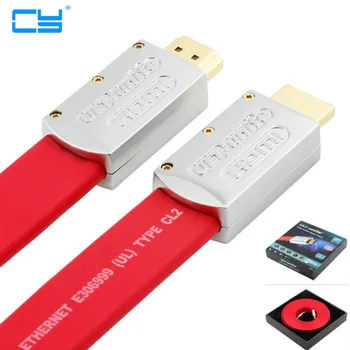 1pcs/lot High-end 10M 32FT HDMI Cable with Ethernet flat HDMI Male to Male Cable 1.4 Version, 3D 1080P 4K*2K HDMI Cable 3m 5m
1pcs/lot High-end 10M 32FT HDMI Cable with Ethernet flat HDMI Male to Male Cable 1.4 Version, 3D 1080P 4K*2K HDMI Cable 3m 5m