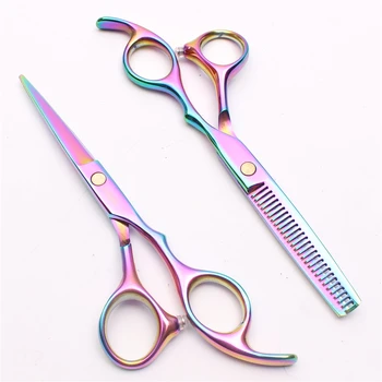 5.5" 16cm Engraving Logo Multi-Color Cutting Shears Thinning Scissors Hairdressing Scissors Professional Hair Scissors Kit C1005
5.5" 16cm Engraving Logo Multi-Color Cutting Shears Thinning Scissors Hairdressing Scissors Professional Hair Scissors Kit C1005