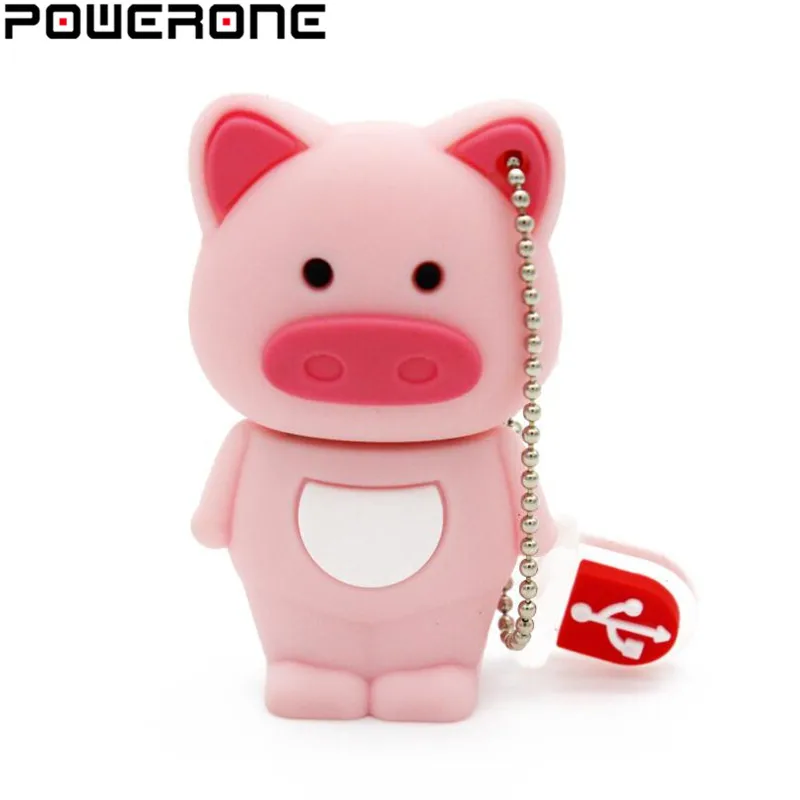 POWERONE Wholesal Genuine animal pendrive 4GB 8GB 16GB 32GB USB 2.0 Thumb Memory Stick Pen Drive Cartoon Cute Pig USB Flash
POWERONE Wholesal Genuine animal pendrive 4GB 8GB 16GB 32GB USB 2.0 Thumb Memory Stick Pen Drive Cartoon Cute Pig USB Flash