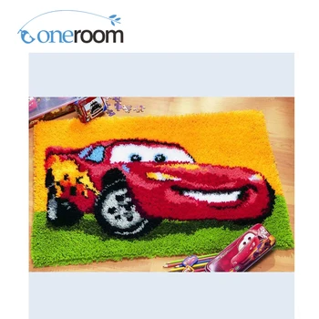 ZD216 Red CarTH Hook Rug Kit DIY Unfinished Crocheting Yarn Mat Latch Hook Rug Kit Floor
ZD216 Red CarTH Hook Rug Kit DIY Unfinished Crocheting Yarn Mat Latch Hook Rug Kit Floor