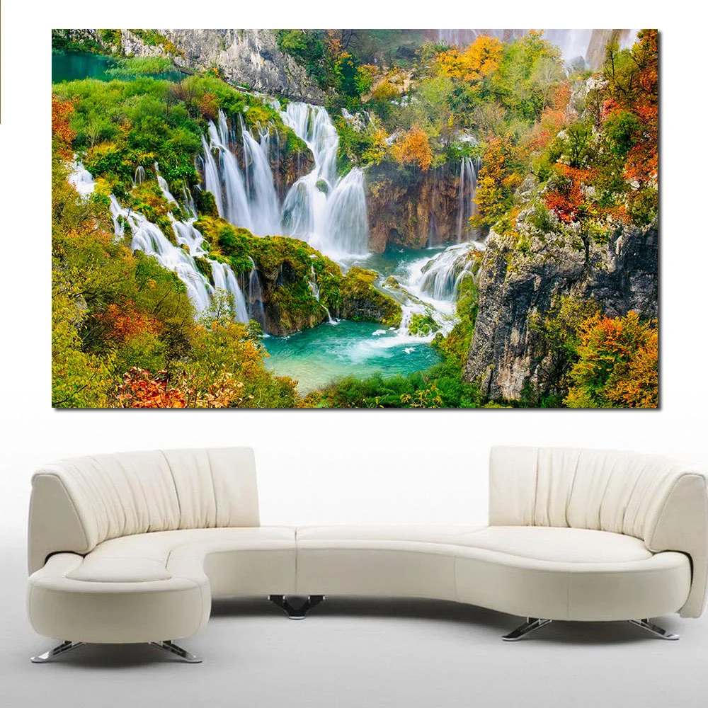 JQHYART Printing Oil Painting Wall painting Featured Waterfall Wall Art Picture For Living Room painting No Frame
JQHYART Printing Oil Painting Wall painting Featured Waterfall Wall Art Picture For Living Room painting No Frame