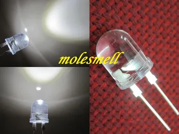 100pcs 0.5w 10mm 250000mcd LED Lamp -Ultra Bright White LEDs DIY 10mm light-emitting diode
100pcs 0.5w 10mm 250000mcd LED Lamp -Ultra Bright White LEDs DIY 10mm light-emitting diode