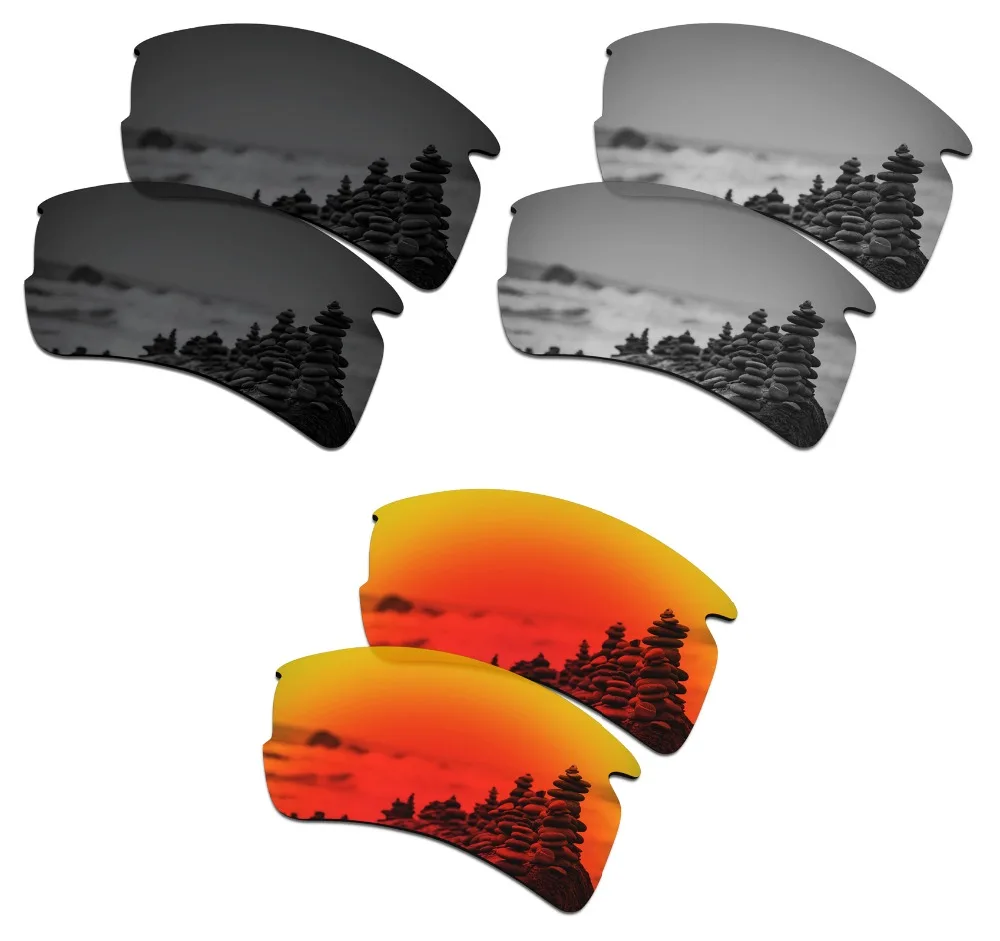 3 пары поляризованных солнцезащитных очков SmartVLT Сменные линзы для Oakley Flak 2,0 XL Stealth черный и серебристый титан и огненно-красный
3 пары поляризованных солнцезащитных очков SmartVLT Сменные линзы для Oakley Flak 2,0 XL Stealth черный и серебристый титан и огненно-красный