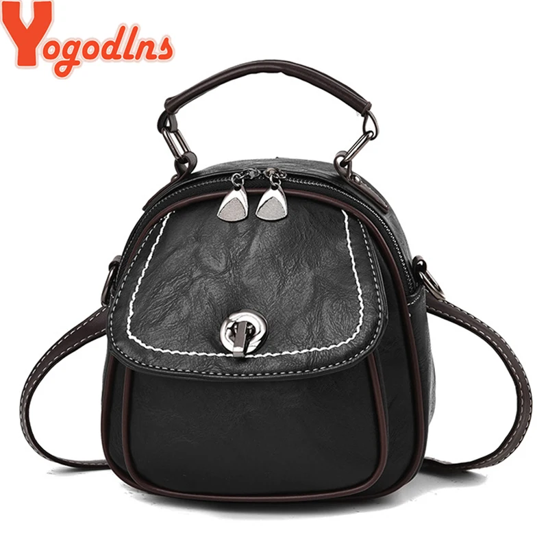 Yogodlns 2019 spring mini shoulder bag female Korean wild fashion retro small backpack Solid PU Hand bags dual-use package
Yogodlns 2019 spring mini shoulder bag female Korean wild fashion retro small backpack Solid PU Hand bags dual-use package