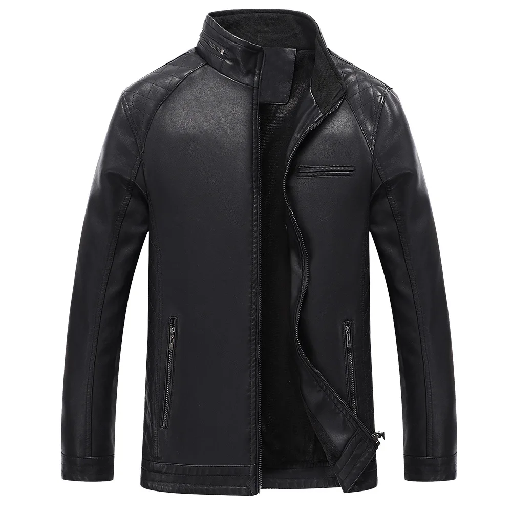 2018 New Plus Size Stand Collar Veste En Cuir High Quality Soild Color Pu Leather Jacket Men
2018 New Plus Size Stand Collar Veste En Cuir High Quality Soild Color Pu Leather Jacket Men