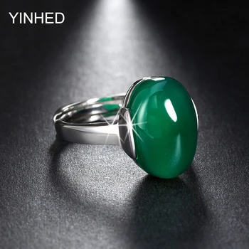 YINHED Genuine 925 Sterling Silver Jewelry Big Green/Red Crystal Adjustable Finger Rings For Women Engagement Ring ZR303
YINHED Genuine 925 Sterling Silver Jewelry Big Green/Red Crystal Adjustable Finger Rings For Women Engagement Ring ZR303