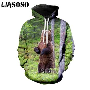 LIASOSO Winter New Men Women Fashion Sweatshirt 3D Print Animal Bear Hoodies Long Sleeve Round Neck Top Harajuku Pullover B107-6
LIASOSO Winter New Men Women Fashion Sweatshirt 3D Print Animal Bear Hoodies Long Sleeve Round Neck Top Harajuku Pullover B107-6