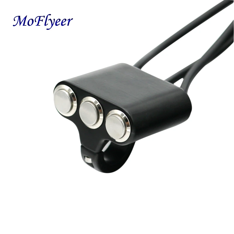 MoFlyeer Motorcycle 22mm Handlebar Mount Switch Headlight Hazard Brake Fog Light ON-OFF Aluminum Alloy With Indicator Modificati
MoFlyeer Motorcycle 22mm Handlebar Mount Switch Headlight Hazard Brake Fog Light ON-OFF Aluminum Alloy With Indicator Modificati